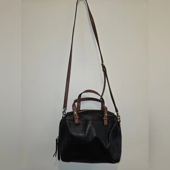 Fossil Rachel Black Small Satchel Preloved In Amazing Condition - Picture 6 of 15